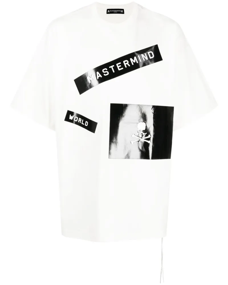 Mastermind World T-Shirt mit Logo-Print Weiß