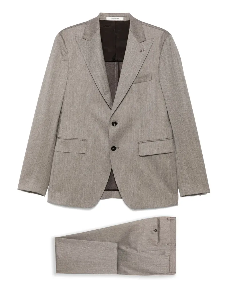 Tagliatore Anzug aus Twill - Braun Braun