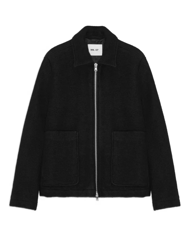 NN 07 Gael Jacke mit Reißverschluss - Schwarz Schwarz