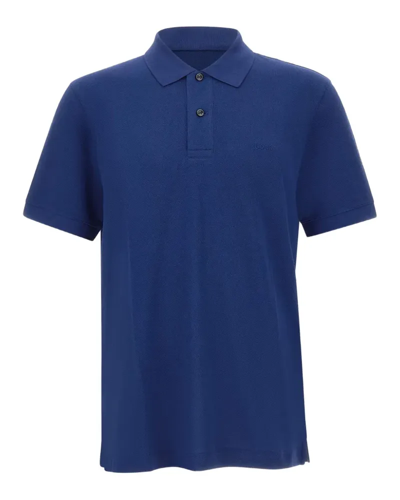 HUGO BOSS Pallas cotton-piqué polo shirt - Blau Blau