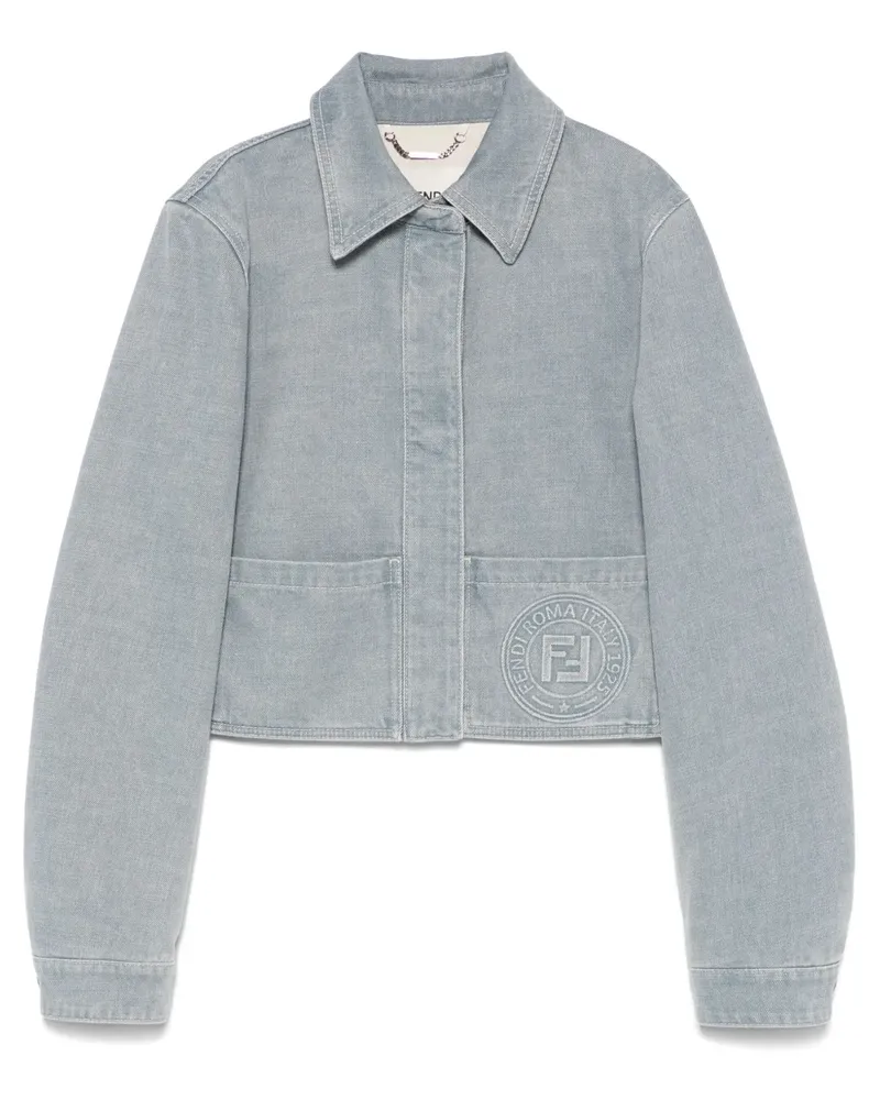Fendi Klassische Jeansjacke - Blau Blau