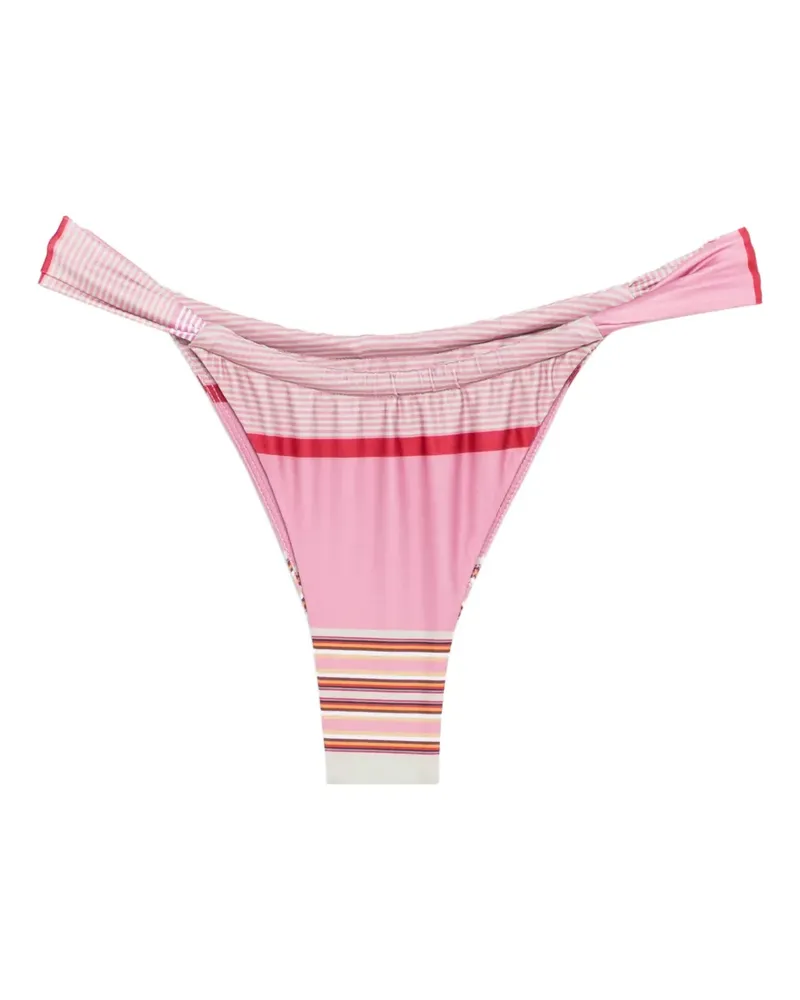 Faithfull The Brand Andez striped bikini bottoms - Rosa Rosa