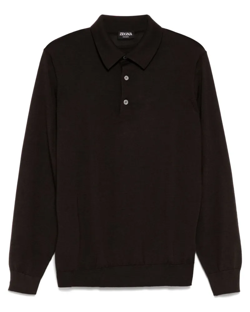 Ermenegildo Zegna Cashseta Poloshirt - Braun Braun