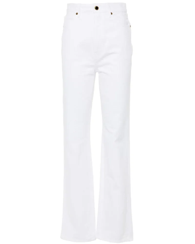 KHAITE Danielle Straight-Leg-Jeans - Weiß Weiß