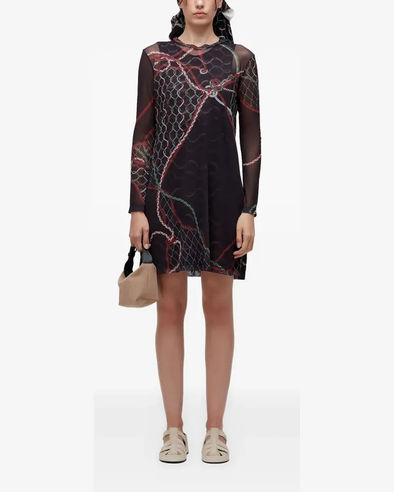 Osklen Minikleid mit langen Ärmeln - Schwarz Schwarz