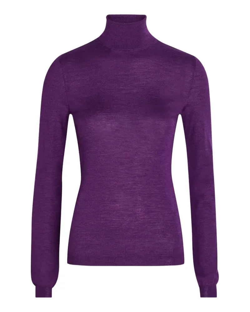 Maison Margiela Fein gestrickter Rollkragenpullover - Violett Violett