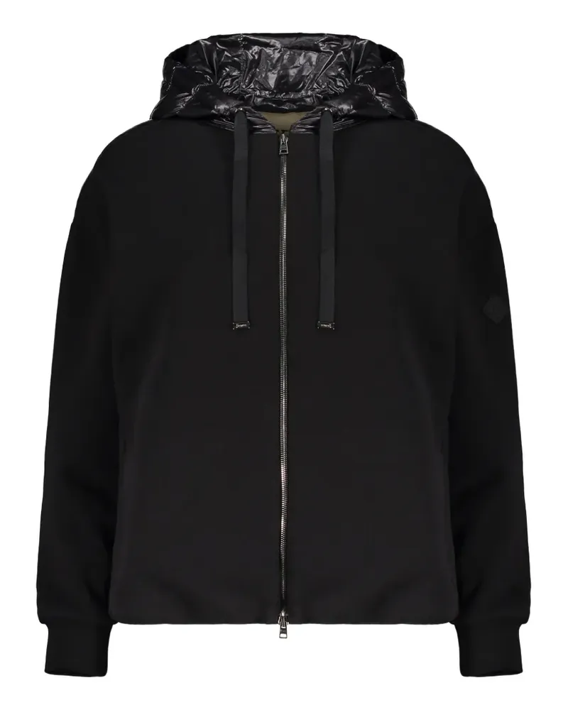Herno Gesteppte Kapuzenjacke - Schwarz Schwarz