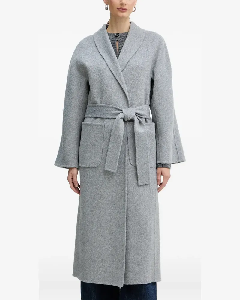 Luisa Spagnoli belted pocket coat - Grau Grau