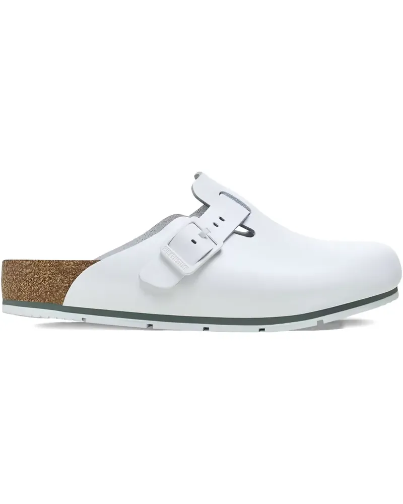 Birkenstock Boston Pro Natural "White" Mules - Weiß Weiß