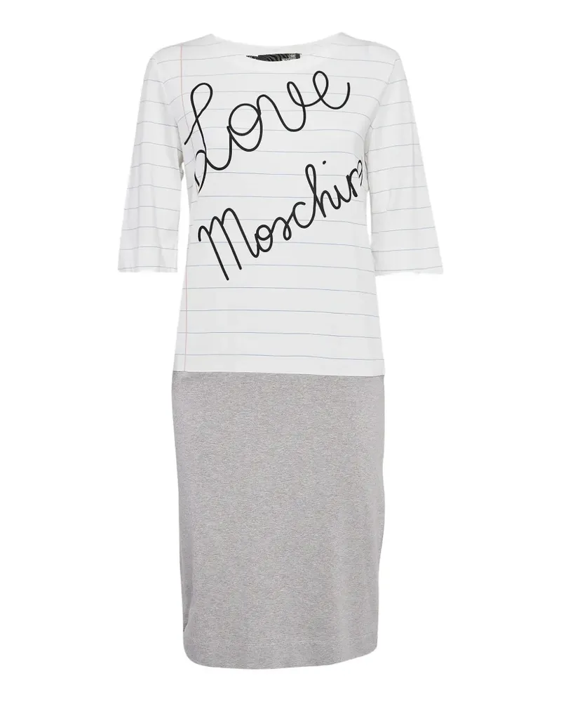 Moschino short-sleeves midi dress - Weiß Weiß