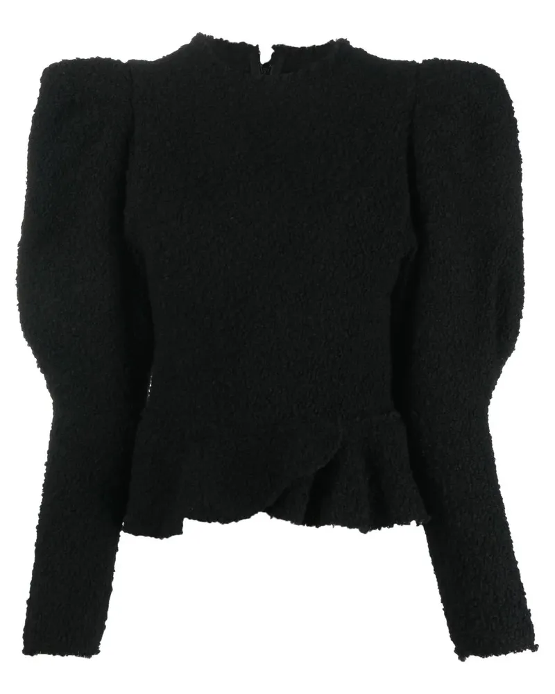 Isabel Marant Oberteil mit Schößchen - Schwarz Schwarz