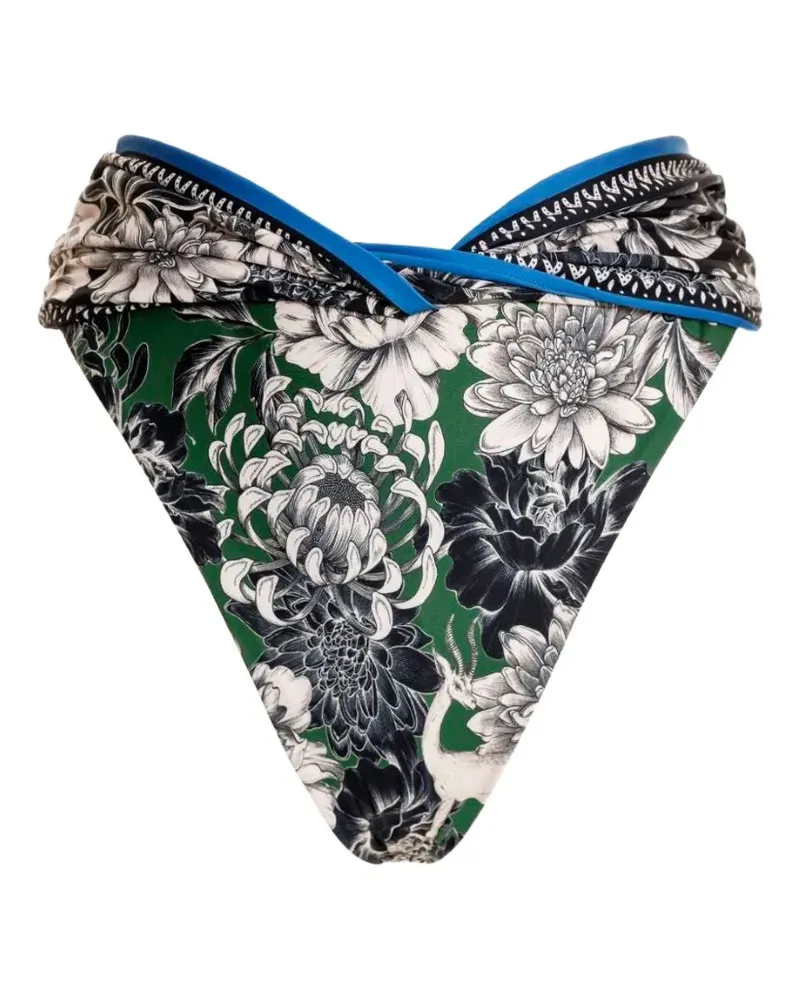AGUA BENDITA Lily Bikinihöschen mit Knotendetail - Grün Grün