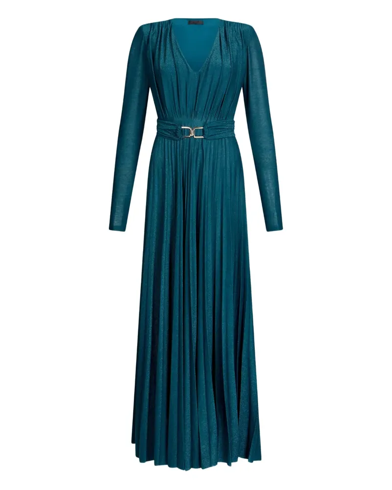Liu Jo Maxikleid mit V-Ausschnitt - Blau Blau