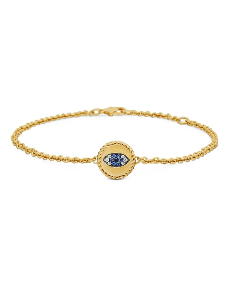 David Yurman 18kt Cable Collectibles Evil Eye Gelbgoldarmband (2mm Gold