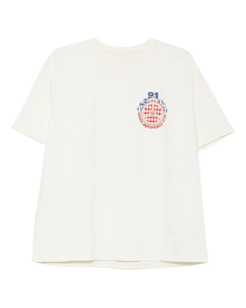 RHUDE T-Shirt mit grafischem Print - Nude Nude