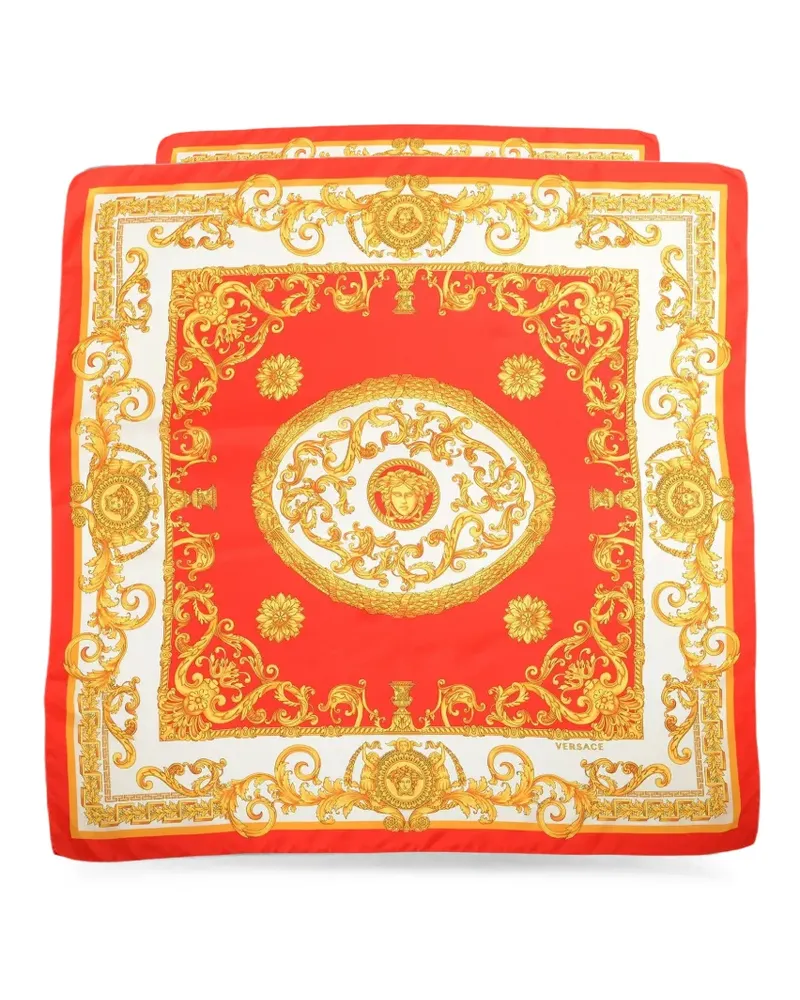 Versace Barocco print silk scarf - Rot Rot