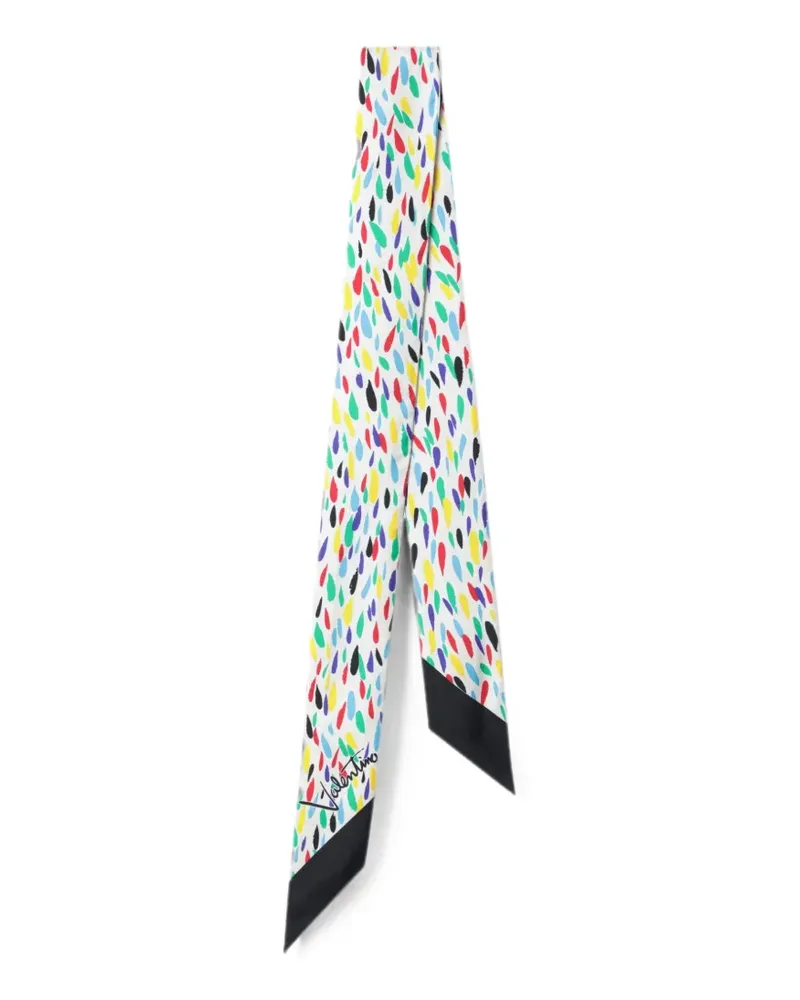 Valentino Garavani logo-print scarf - Weiß Weiß
