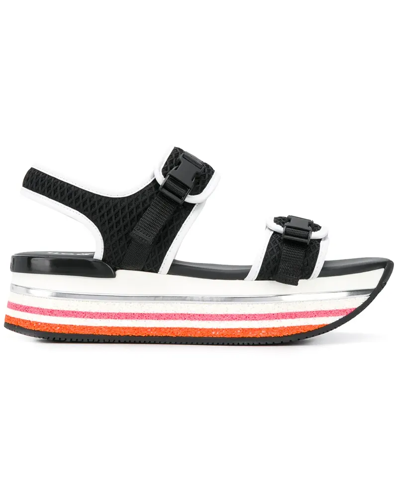 Hogan H222' Plateau-Sneakers - Schwarz Schwarz
