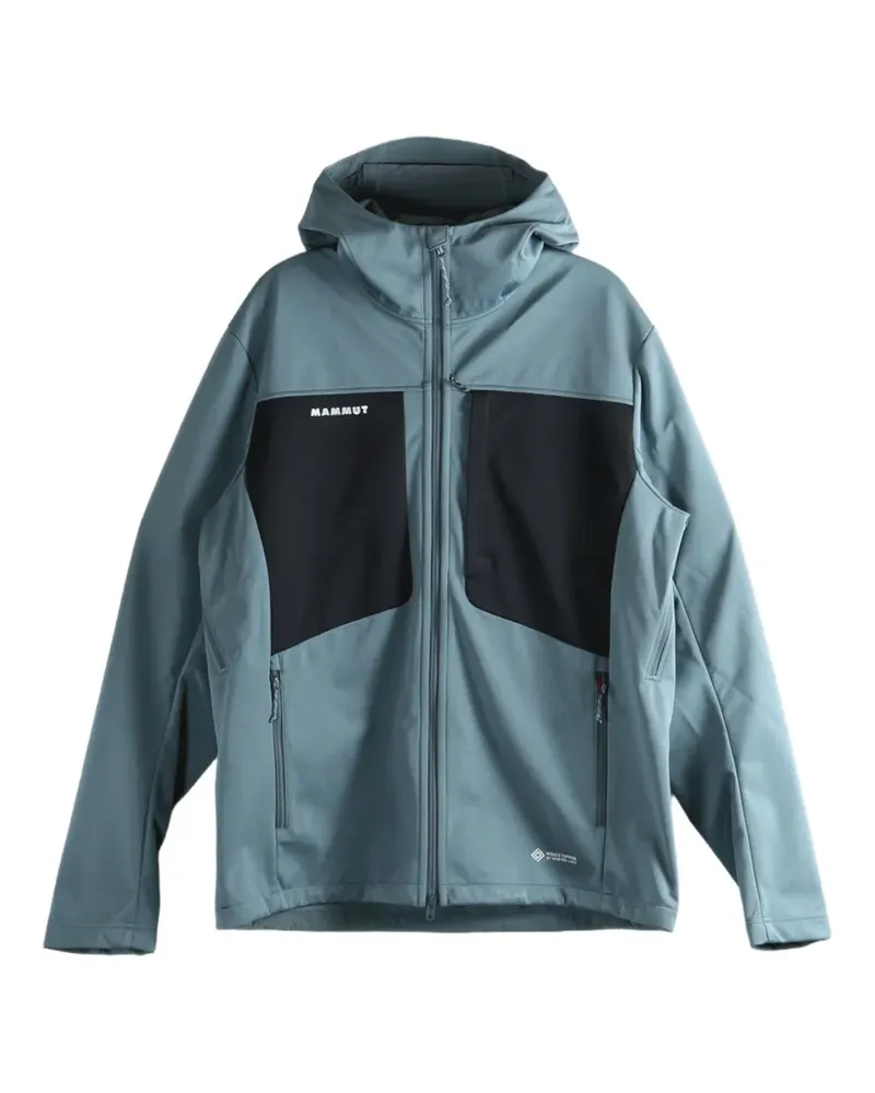 Mammut Kapuzenjacke mit Kontrasteinsätzen - Blau Blau