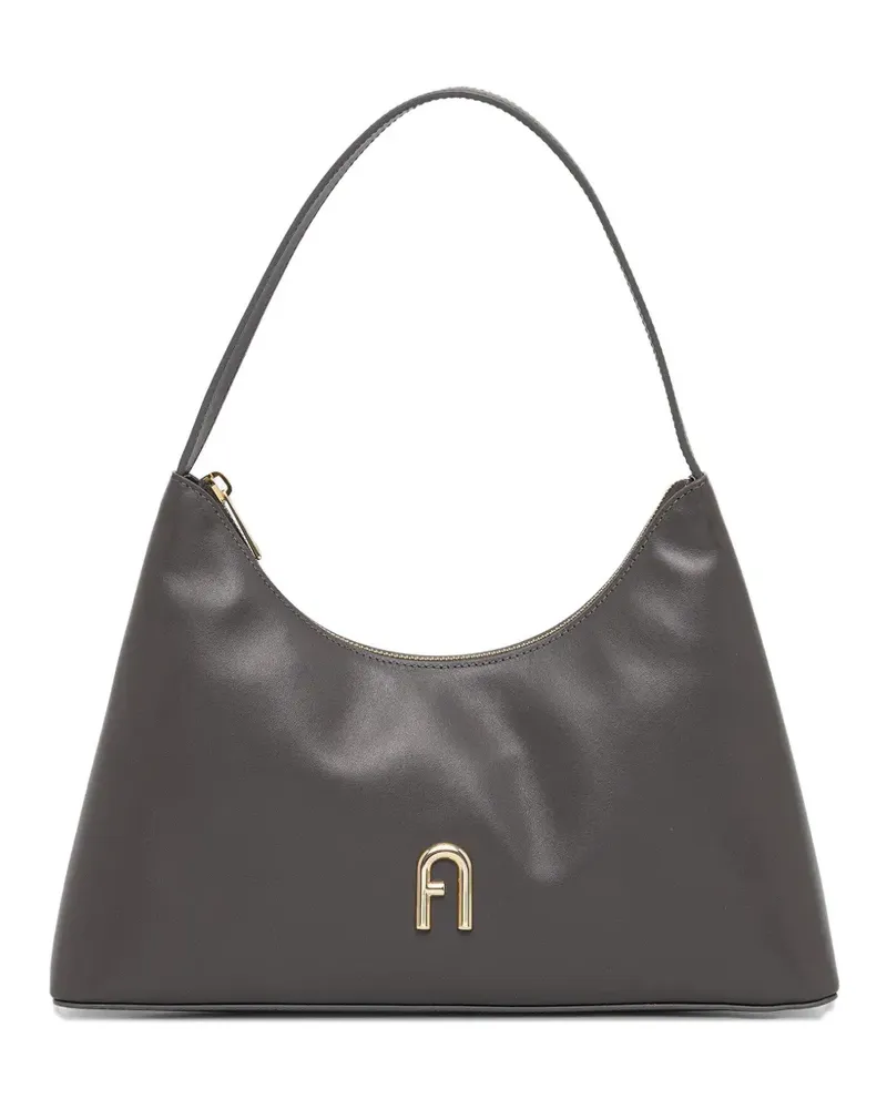Furla Diamante S logo zip tote bag - Grau Grau