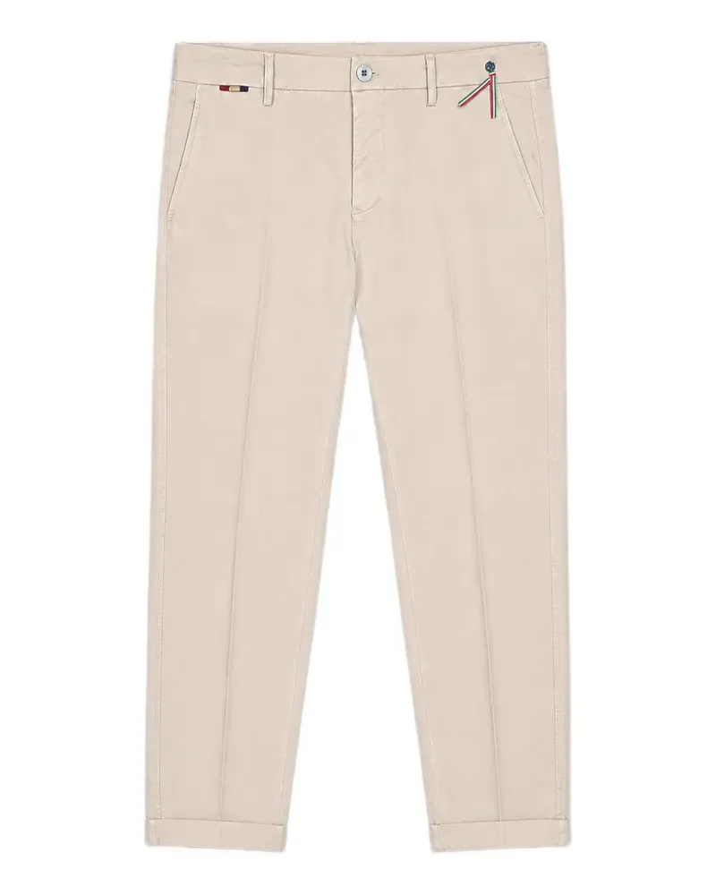 Mason's pressed-crease turned-up trousers - Nude Nude