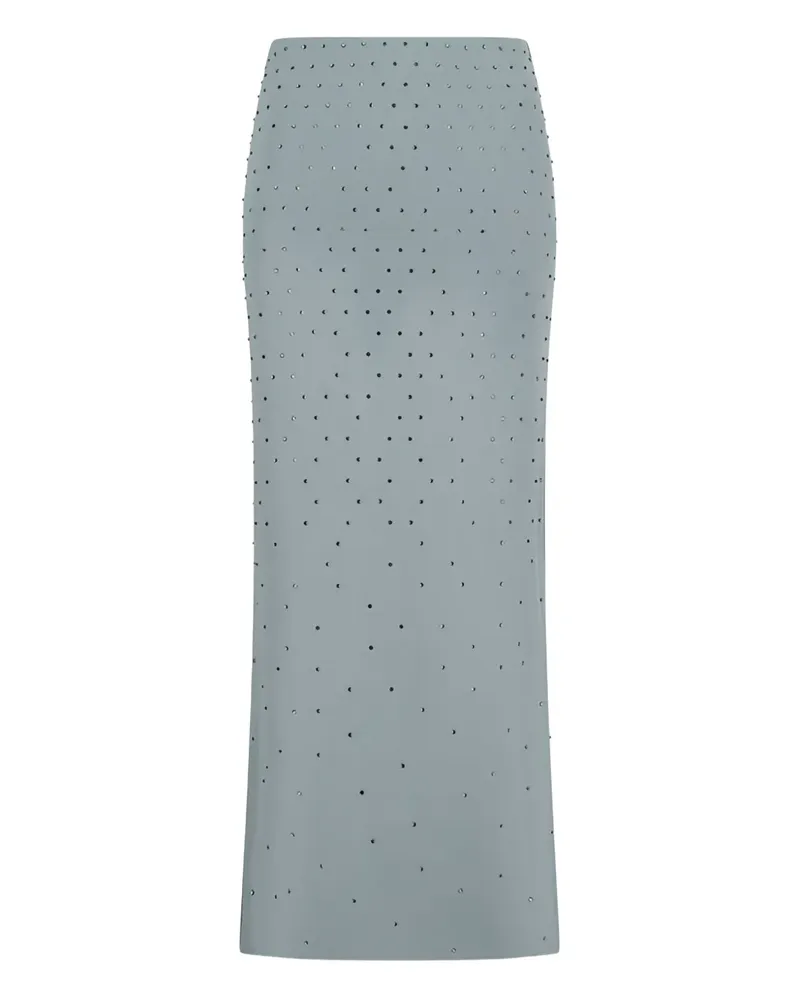 ANDAMANE crystal embellished long skirt - Grau Grau