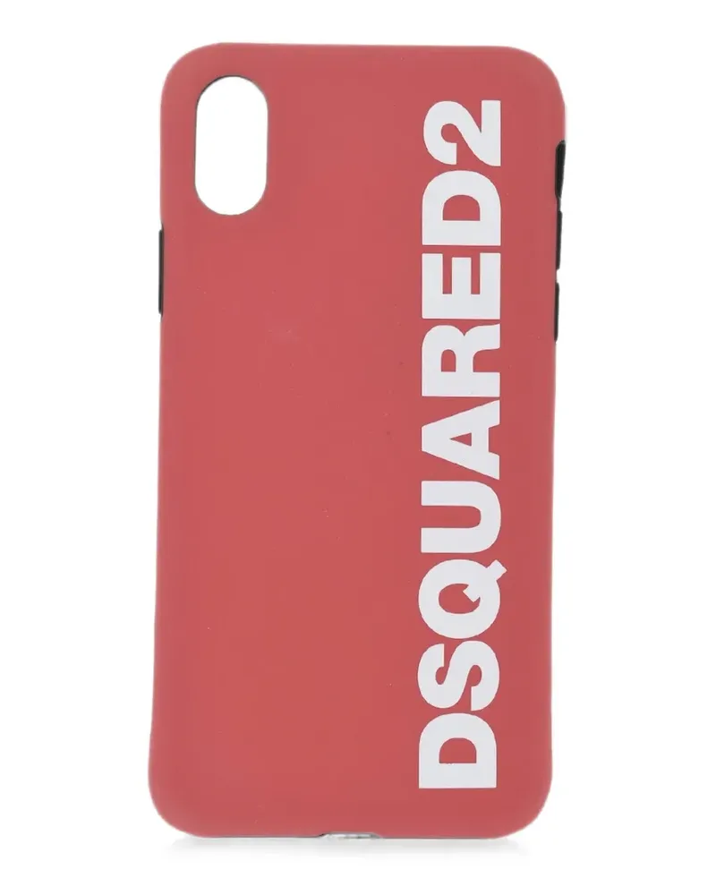 Dsquared2 iPhone X-Hülle mit Logo-Print - Rot Rot