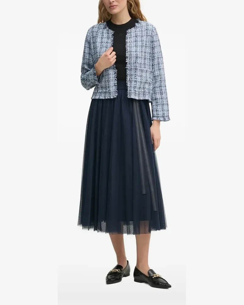 DKNY Tweed-Jacke - Blau Blau