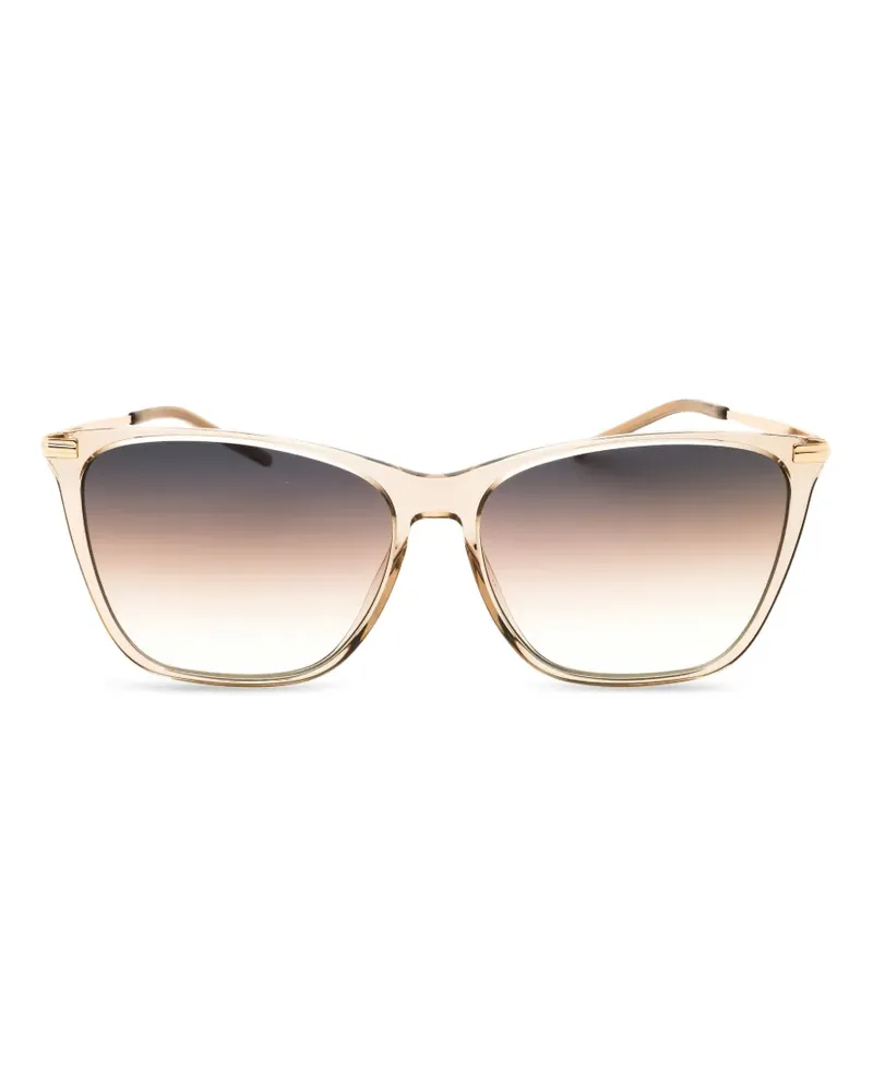 HUGO BOSS Sonnenbrille mit eckigem Gestell - Nude Nude