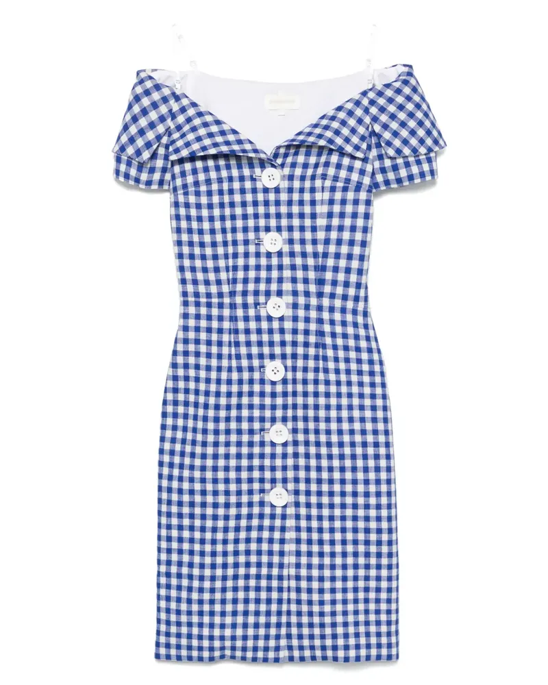 SHUSHU/TONG Minikleid mit Vichy-Karo - Blau Blau