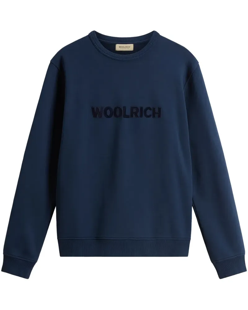 Woolrich Sweatshirt mit Logo-Patch - Blau Blau