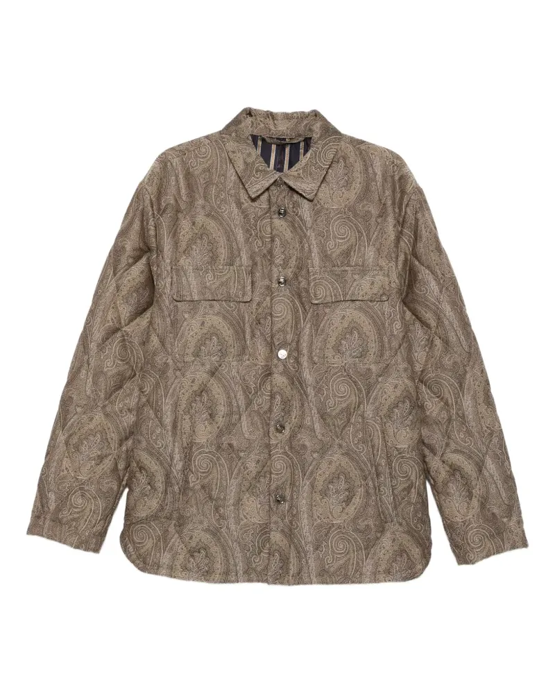 Etro Hemdjacke mit Paisleymuster - Nude Nude