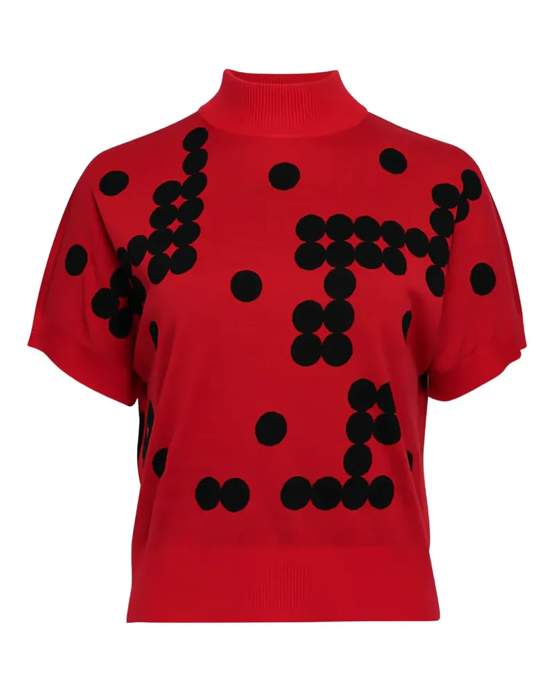 Akris Shorts mit Polka Dots - Rot Rot