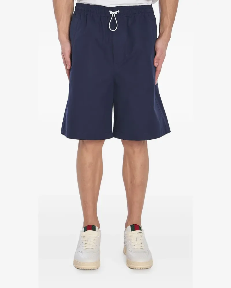 Gucci Bermudas aus Popeline - Blau Blau