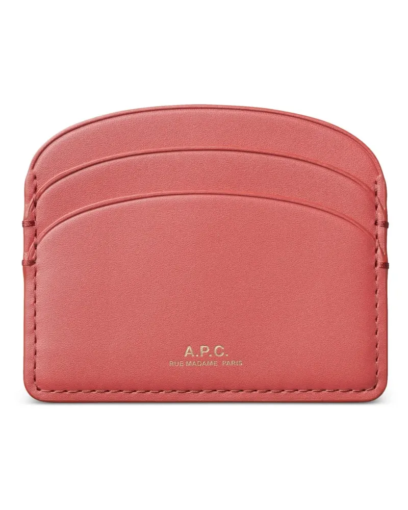 A.P.C. Demi Lune Kartenetui - Rot Rot