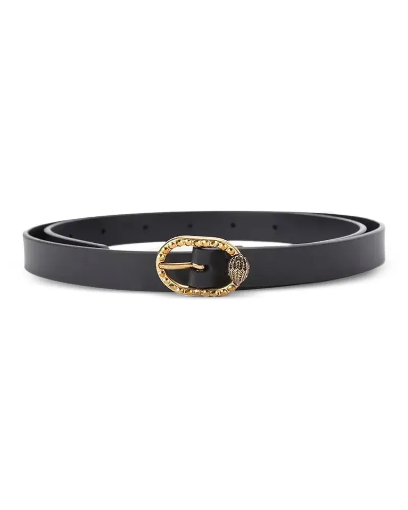 Kurt Geiger Mayfair 18 crystal-embellished leather belt - Schwarz Schwarz