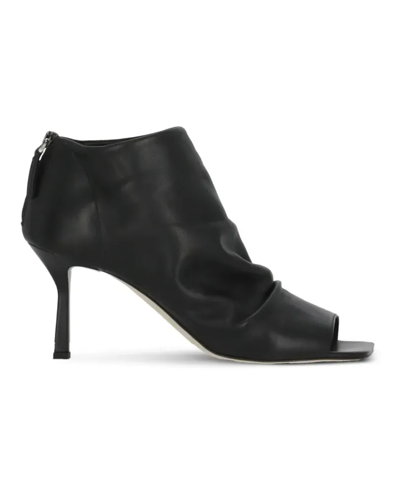 The Seller ruched open-toe pumps - Schwarz Schwarz