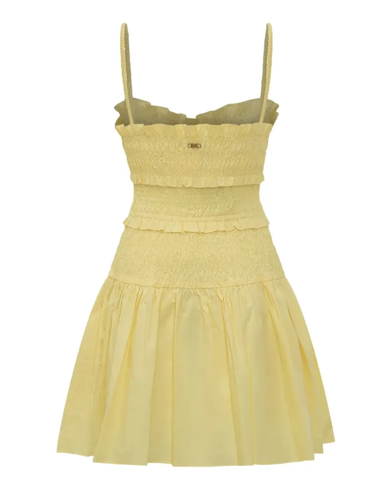 Michael Kors smocked mini dress - Gelb Gelb