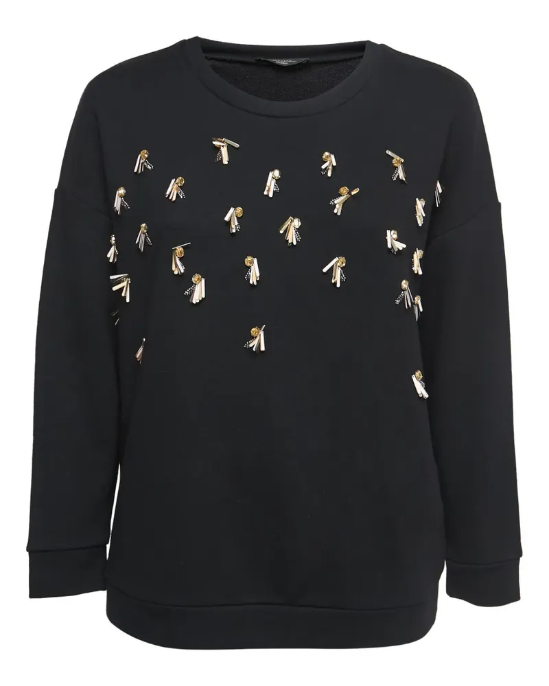 Max Mara Pullover mit Quastendetail - Schwarz Schwarz