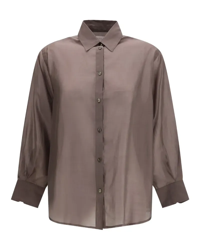 CRUNA Yvonne long-sleeve shirt - Braun Braun