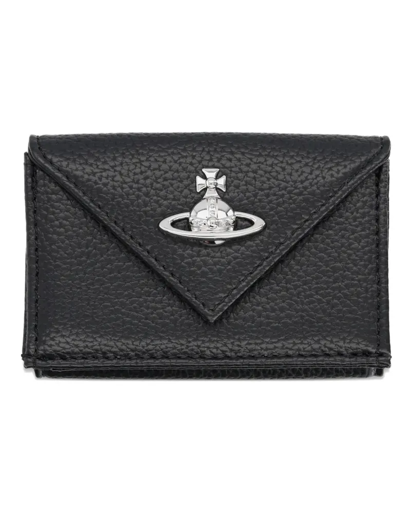Vivienne Westwood Orb envelope wallet - Schwarz Schwarz