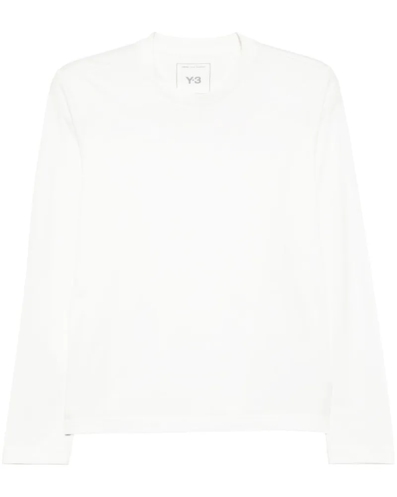 Y-3 T-Shirt mit Logo-Print - Weiß Weiß