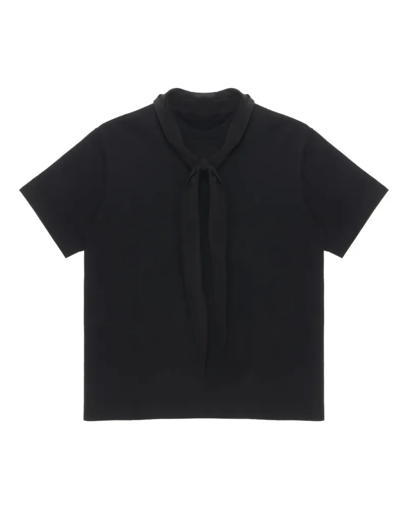 Carven T-Shirt mit Schalkragen - Schwarz Schwarz