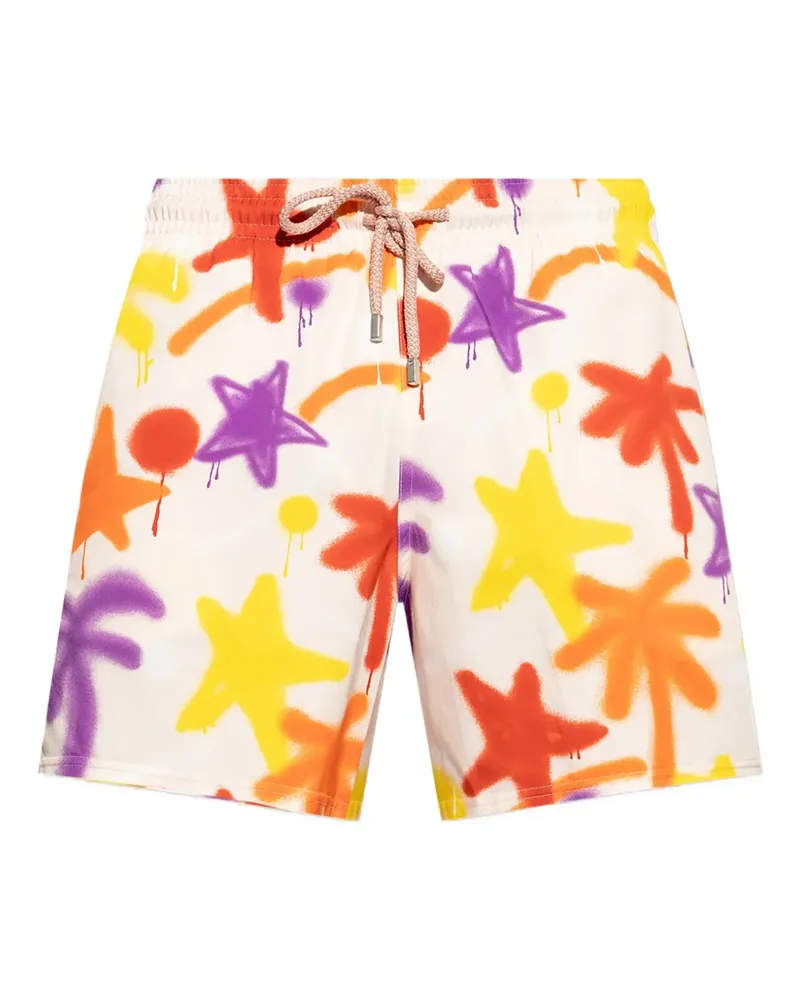 Palm Angels Badeshorts mit Graffiti-Print - Mehrfarbig Mehrfarbig