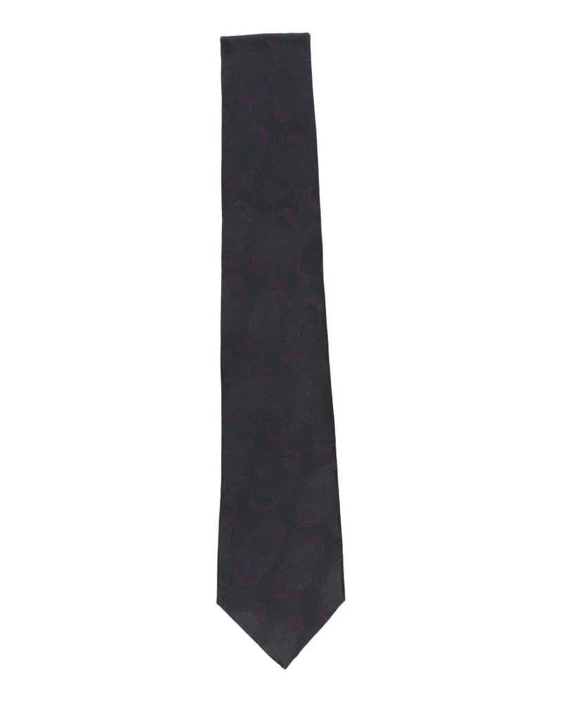 Tagliatore pattern tie - Blau Blau