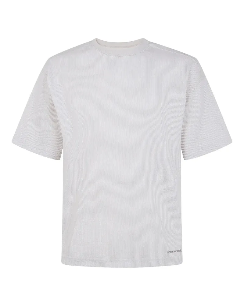 Snow Peak ribbed T-shirt - Weiß Weiß