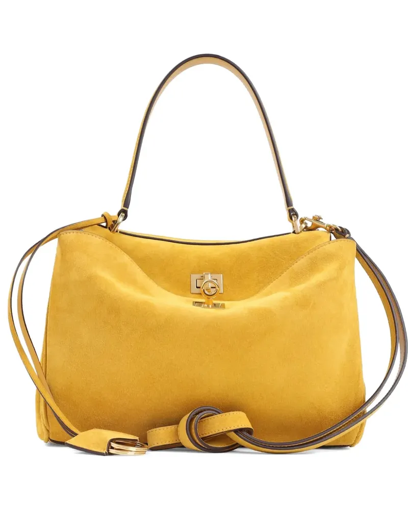 Balenciaga Rodeo suede tote bag - Gelb Gelb