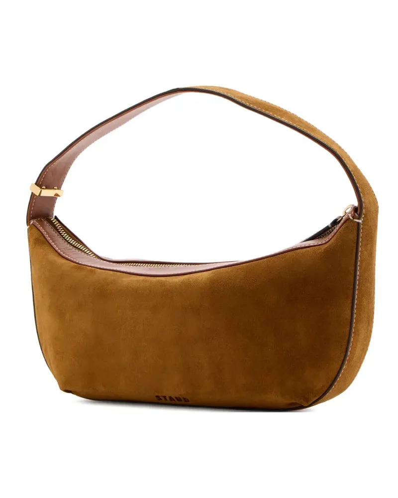 STAUD Satchel-Tasche aus Wildleder - Braun Braun