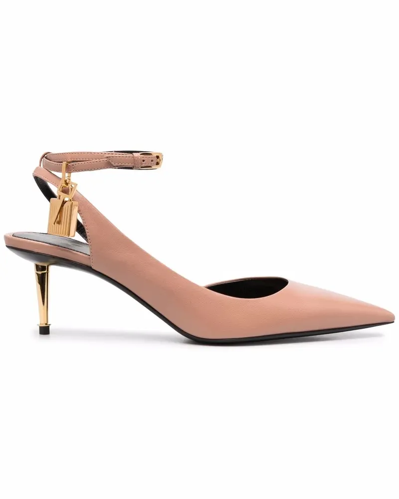 Tom Ford Pumps aus Leder - Nude Nude