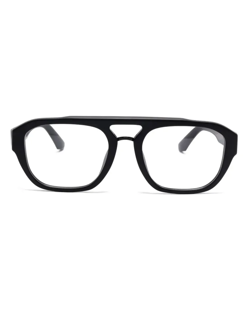 Dolce & Gabbana Brille mit mattem Gestell - Schwarz Schwarz